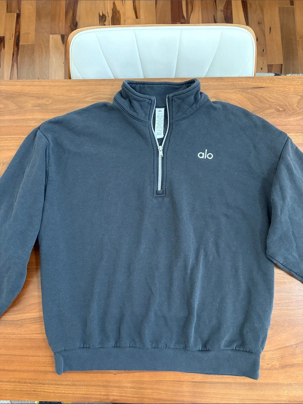 Alo Yoga Accolade 1/4 Zip Pullover Anthracite Size Small
